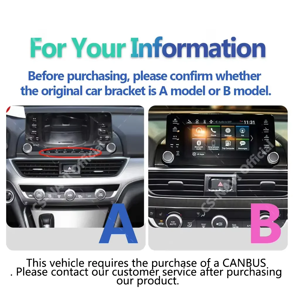 13.3'' Android 15 For Honda Accord 10 2018 2019 2020 Stereo GPS Car Multimedia Video Playe | AUTOKITSHOP