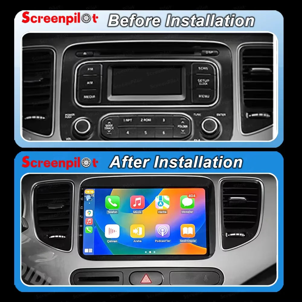 WIFI+4G Auto Carplay GPS For Kia Carens 2013 - 2019 Android 16 Car Radio Multimedia Player