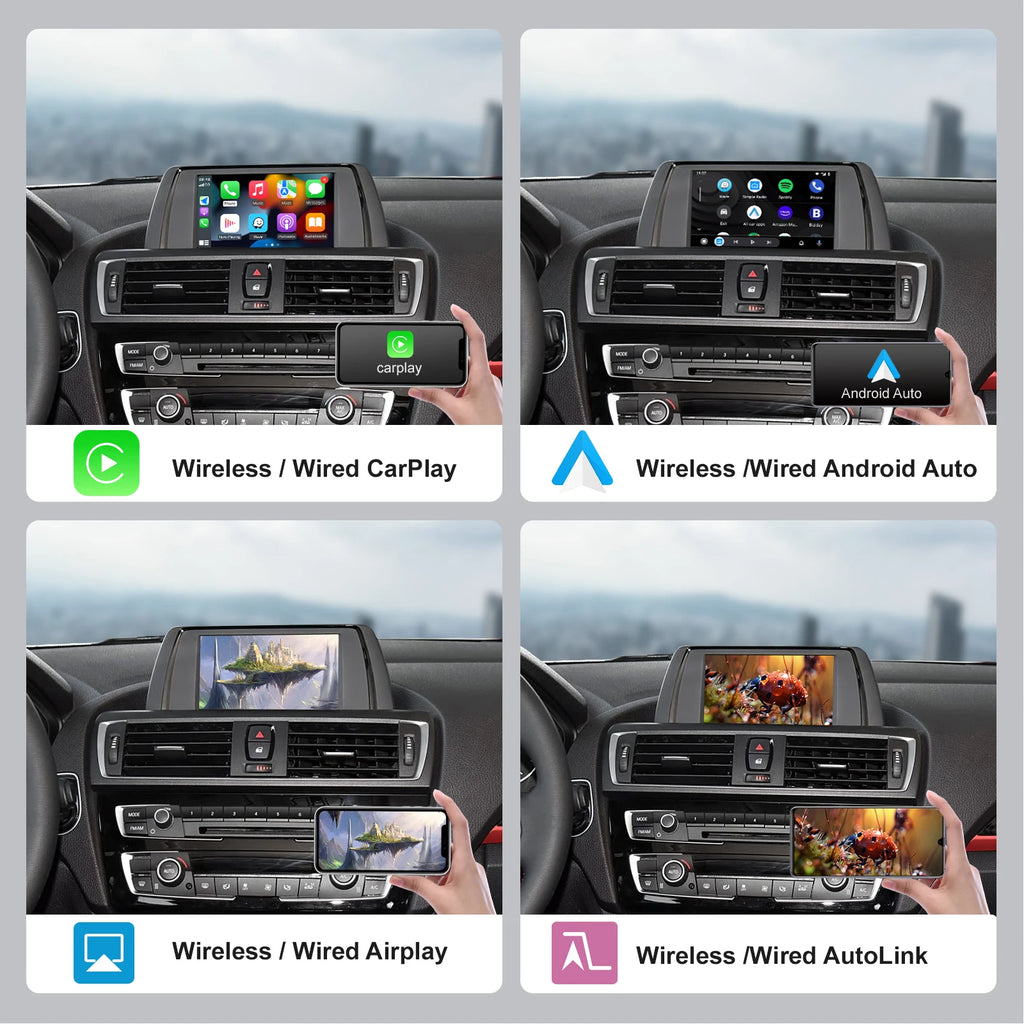 Wireless CarPlay Android Auto For BMW 1 2 Series F20 F21 F22 F23 F45 2011-2020 NBT EVO Wit