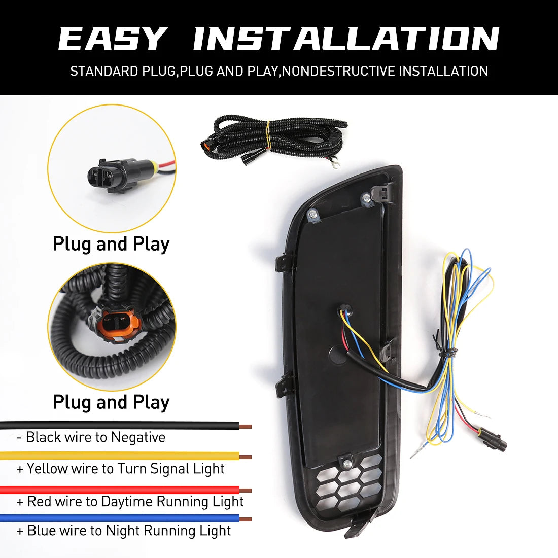 DRL For Mazda CX-50 CX50 2023 2024 LED Daytime Running Light Car Fog Dynamic Turn Signal L | AUTOKITSHOP