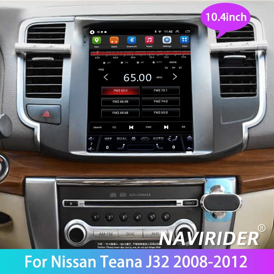 Vertical Screen 4G Video Player Android 15 Car Radio For Nissan Teana Cedric J32 2008-2012