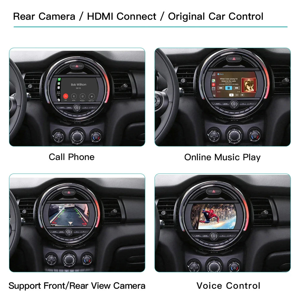 CarPlay Android Auto Adapter for BMW Mini R55 R56 R57 R58 R59 R60 R61 F54 F55 Clubman Coun