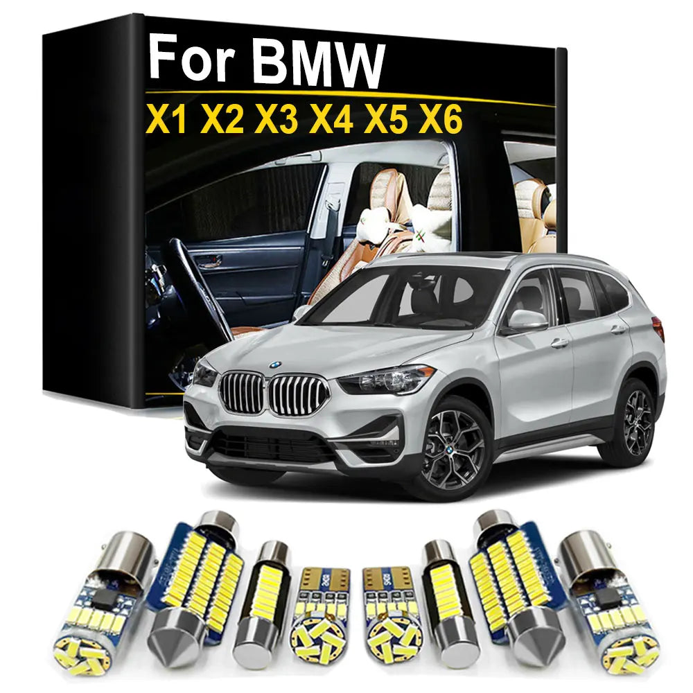 LED Interior Light Kit for BMW X1 E84 F48 X2 F39 X3 E83 F25 X4 F26 X5 E53 E70 F15 F85 X6 E71 E72 Car Accessories - Ca...
