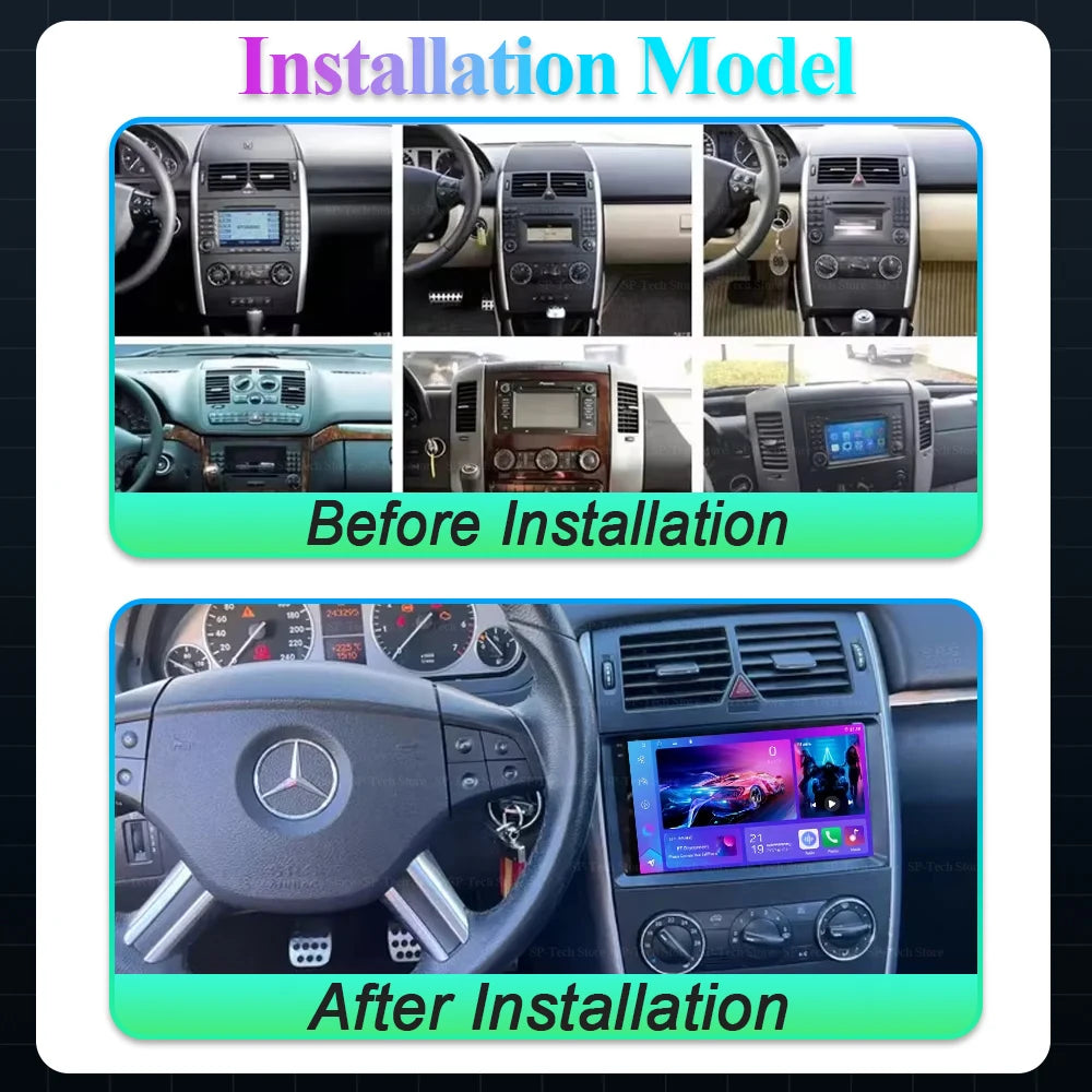 Android 16 For Mercedes Benz B200 Sprinter W906 W639 A B Class W169 W245 Viano Vito Car Ra | AUTOKITSHOP