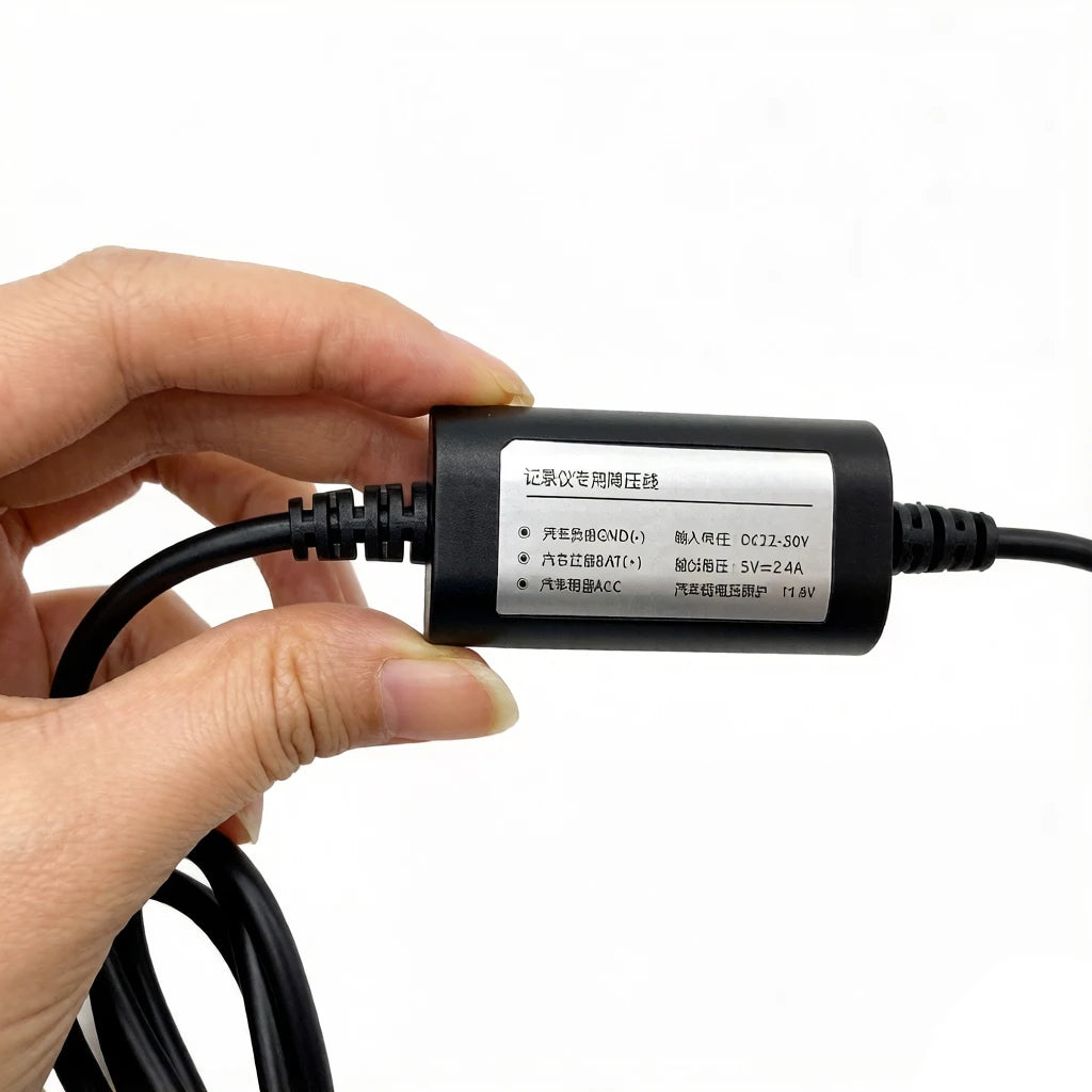 12 24V to 5V 2.5A Type C Hardwire Kit for Dash Cam with ACC Function, 24H Parking Monitor