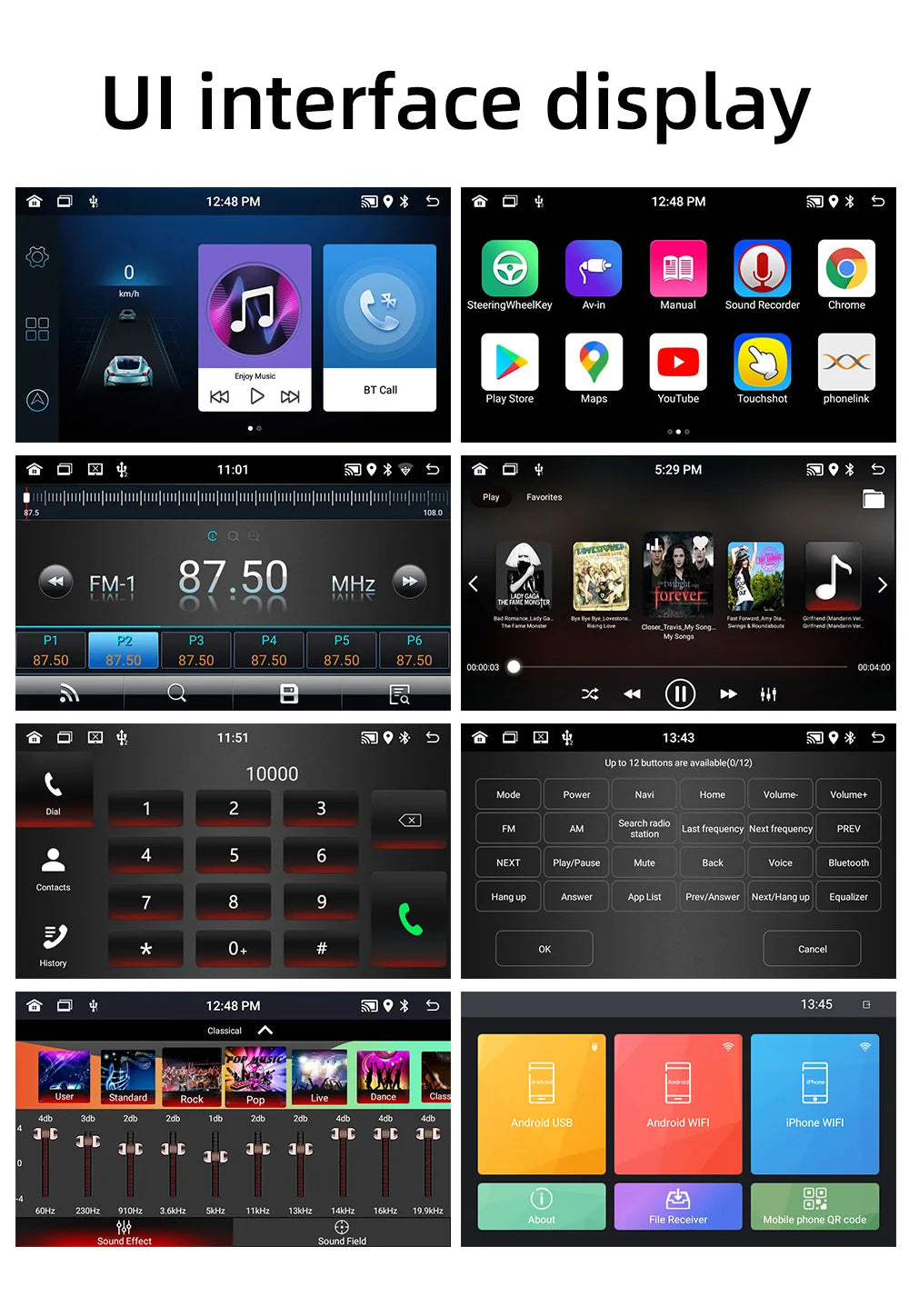 BQCC 7" Android 13 Octa Core Car Player Mirrorlink Carplay WIFI GRS For Volkswagen VW CC Passat B7 Polo Golf 5 6 Jetta mk5 mk6