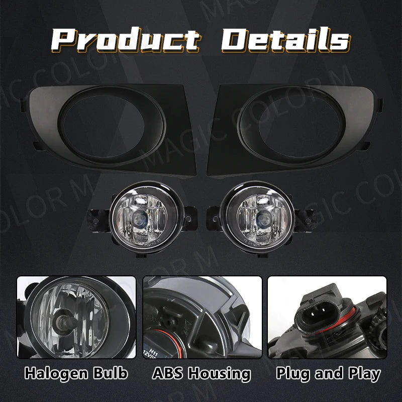 LED Fog Lamps For Nissan Sylphy Sentra Bluebird 2004 2005 2006 2007 2008 Front Bumper Driv | AUTOKITSHOP