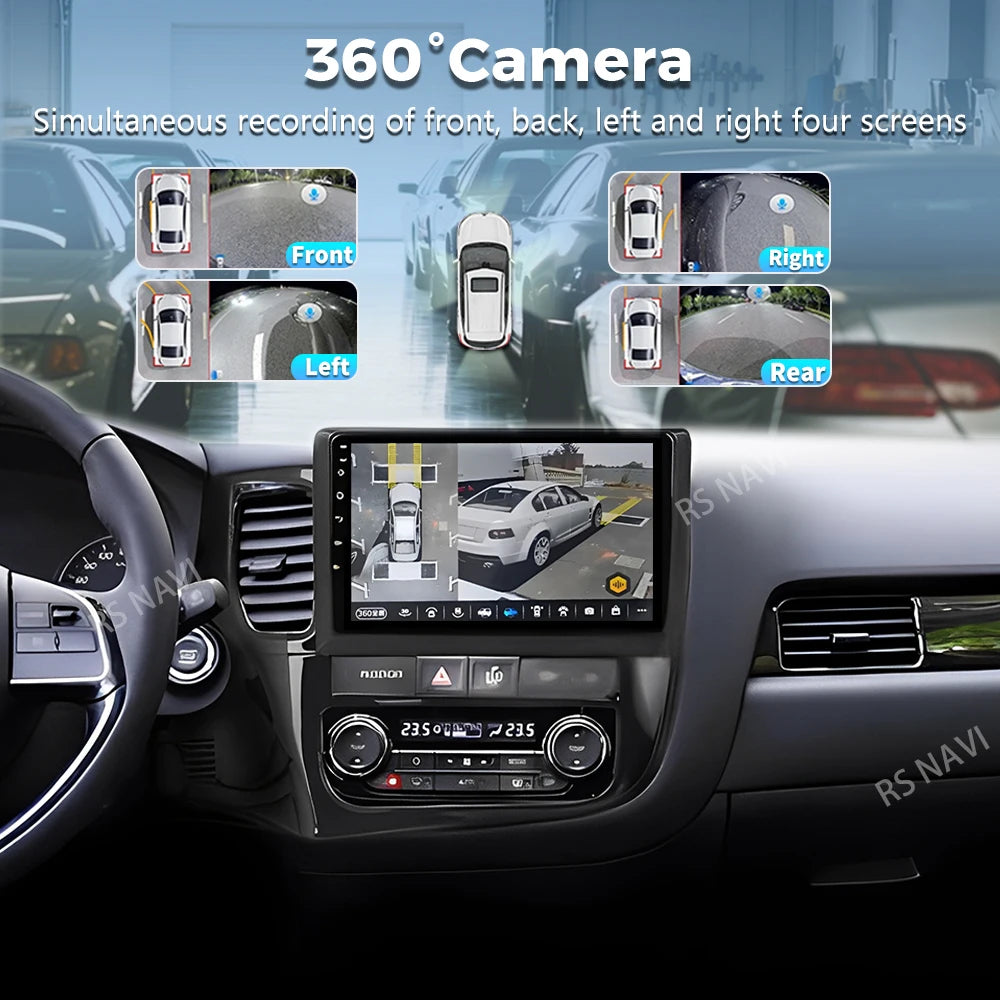 Android 16 2K QLED For Mitsubishi Outlander 3 2012-2018 Android Car Radio Multimedia Video