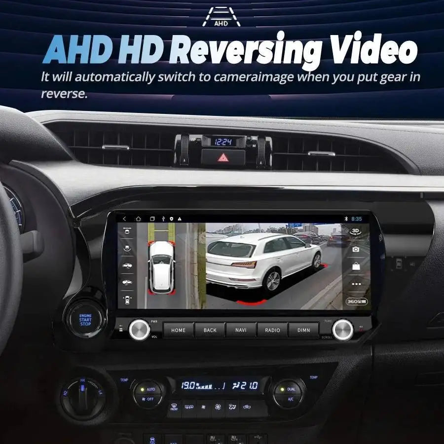 12.3inch For Toyota Hilux 2015 -2023 2024 Android Qled Screen Car Multimedia Auto Video Pl | AUTOKITSHOP