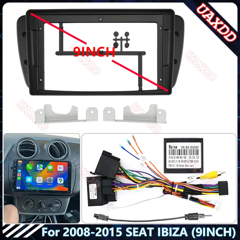 For 2008-2015 SEAT IBIZA 9INCH Car MP5 Radio Android Stereo Harness Screens Accessories Na