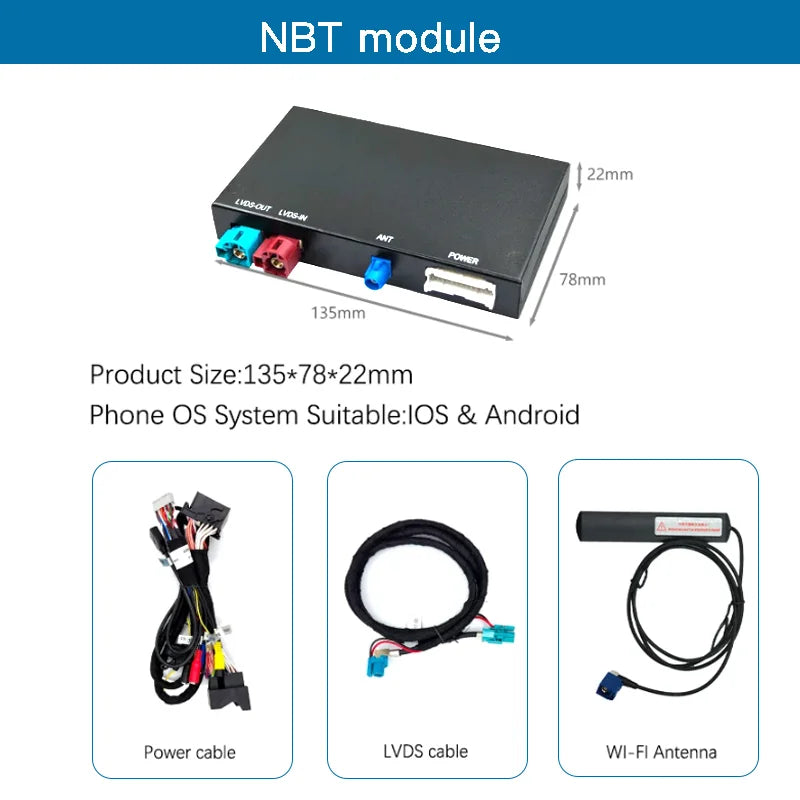 Wireless CarPlay Android Auto For BMW Mini R55 R56 R57 R58 R59 R60 R61 F54 F55 Clubman Cou