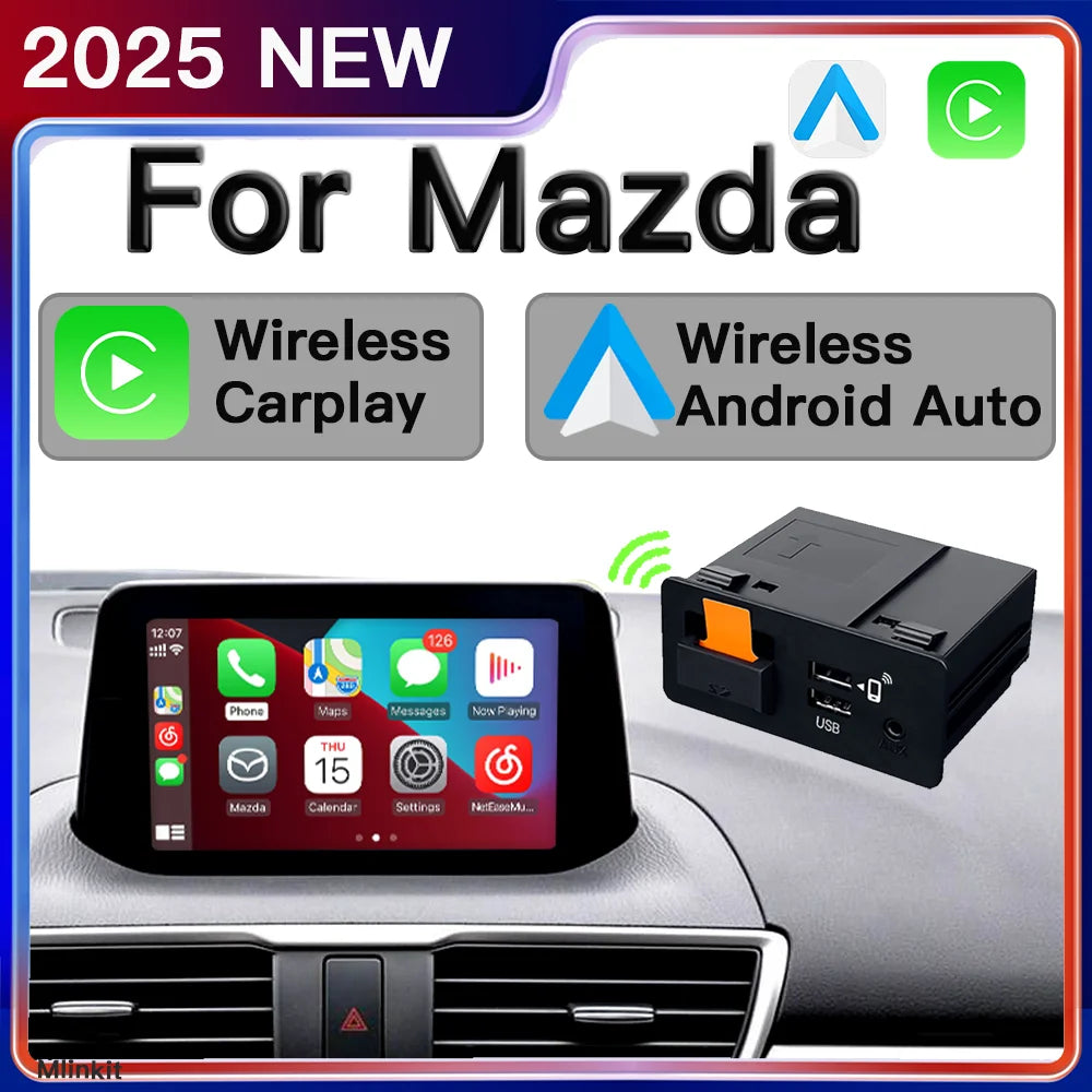 P3 For Wireless Apple CarPlay Android Auto Adapter USB Hub OEM for Retrofit Mazda 2 3 6 CX