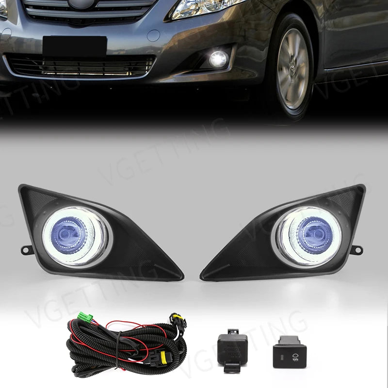 Daytime Running Light DRL Angel Eyes Fog Lamp Led for Toyota Corolla Altis 2008 2009 2010  | AUTOKITSHOP