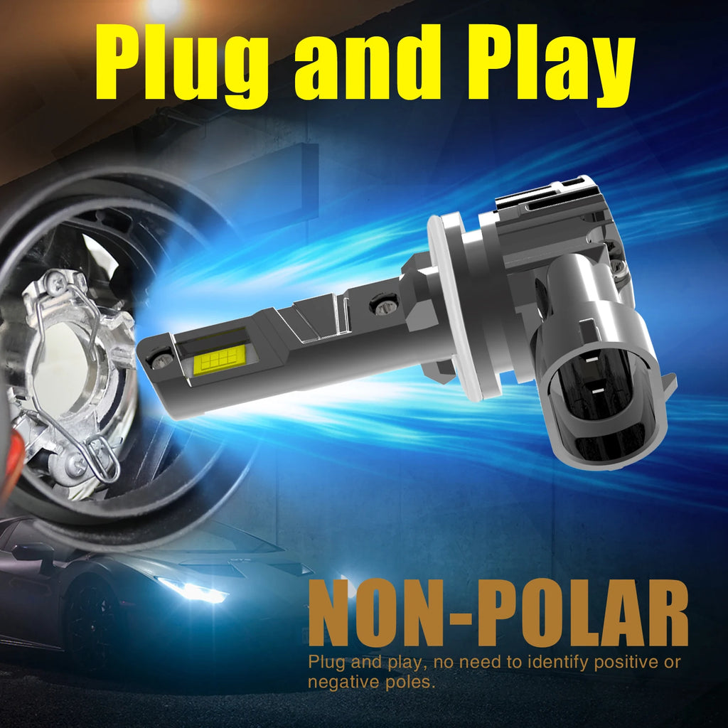 2x H27W2 881 Led Headlight Canbus No Error Car Bulb High Power H27 White Fog Light Diode L