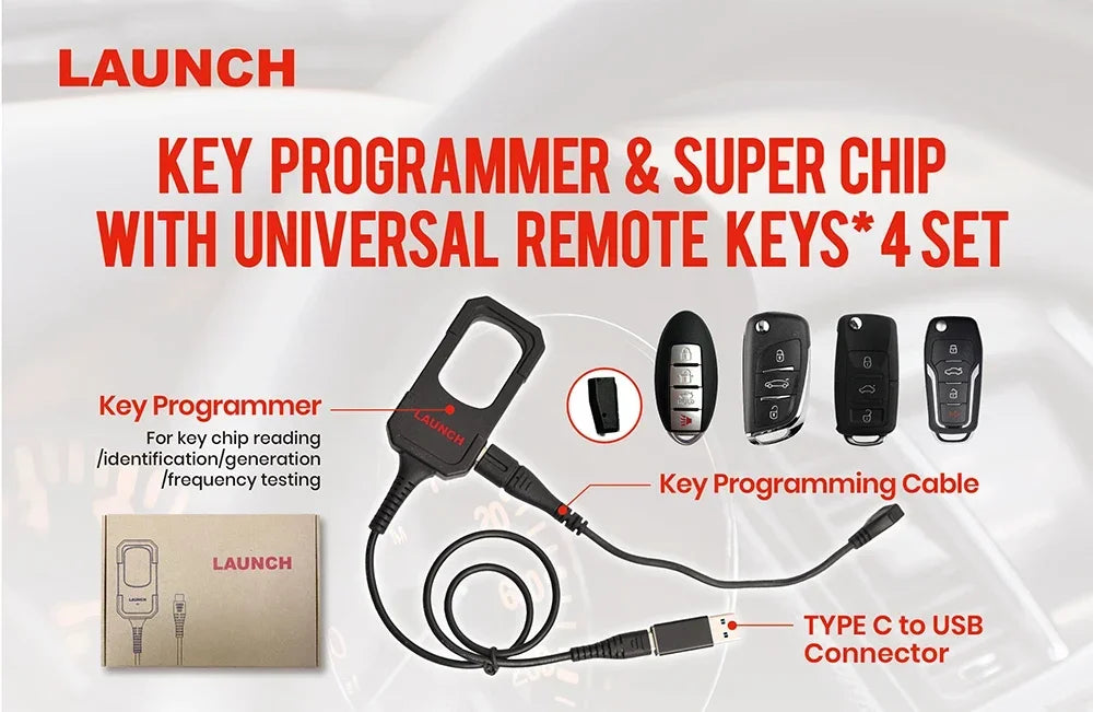 LAUNCH X431 Key Programmer Read/Write IMMO Chip Programming Smart Key Anti theft work with | AUTOKITSHOP