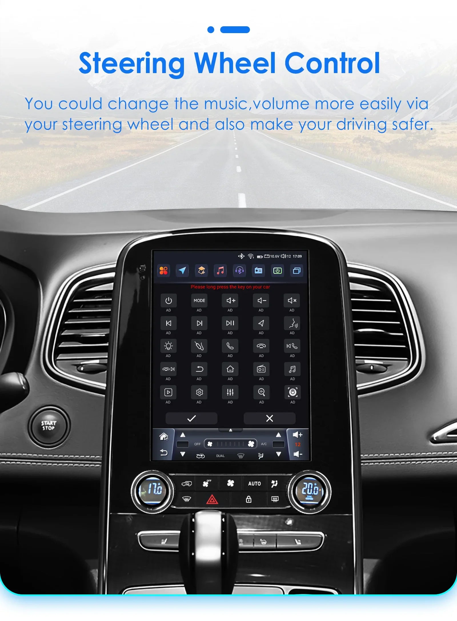 9.7"7862 Android 13 Car radio GPS Stereo for Renault scenic 2013-2024 Multimedia player 2d