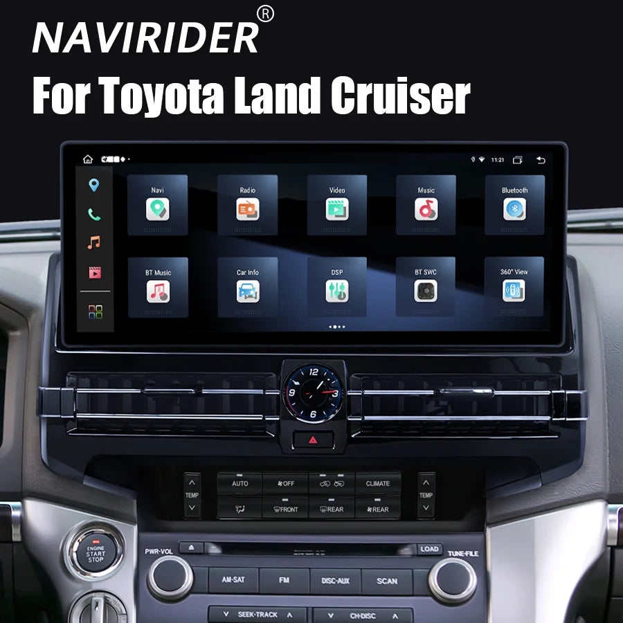 15.6inch Android Screen Car Radio For Toyota Land Cruiser Lc200 2007-2021 GPS Navigation S | AUTOKITSHOP
