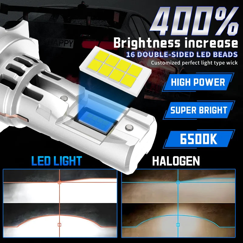 H7 Turbo For Car LED Headlamps 70W Auto Lights 6000K CANbus Mini Super Bright Bulbs 12v He