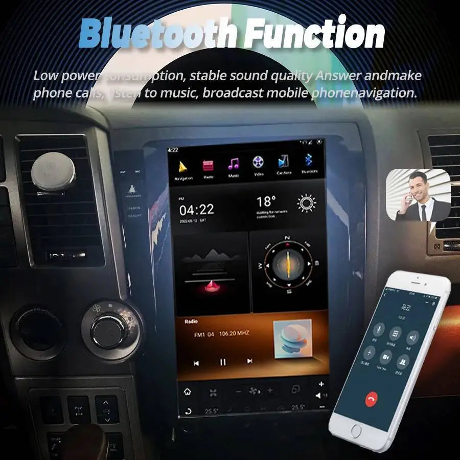 13.6" Touch Screen Autoradio Stereo Carplay For TOYOTA Tundra Sequoia 2007-2018 Android 13 | AUTOKITSHOP