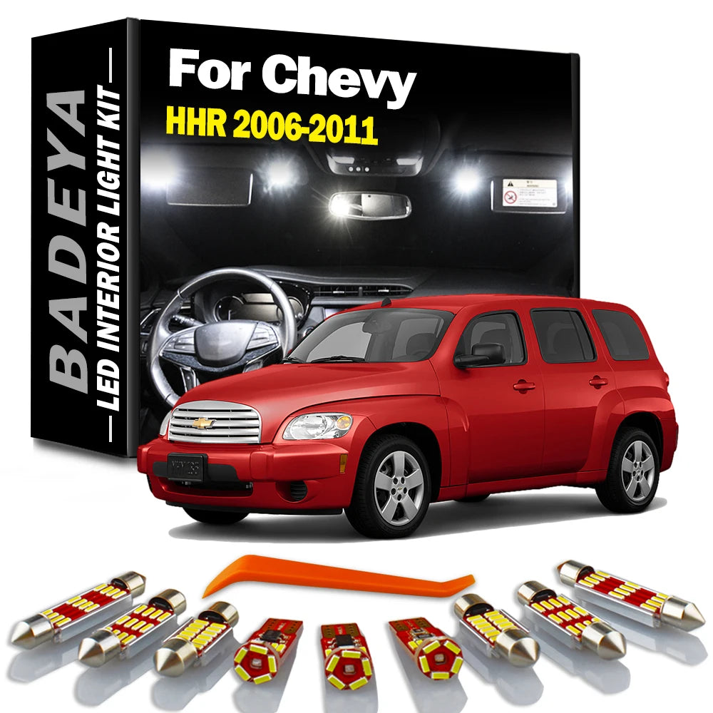 11-Piece LED Interior Light Kit for Chevrolet 2006-2008 - Canbus Error-Free Interior Bulbs