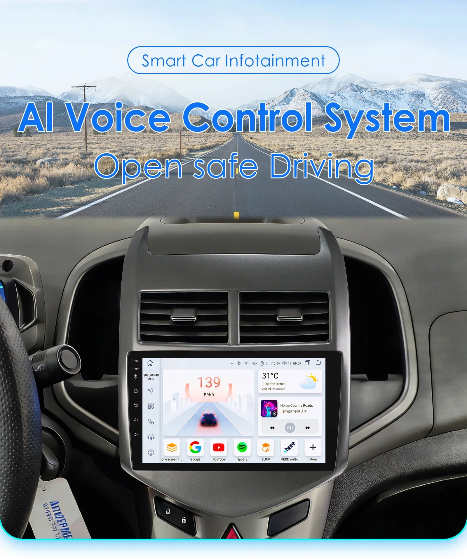 Android 14 for Chevrolet Aveo 2 Sonic T300 2011 - 2015 Carplay Android Auto Car radio mult