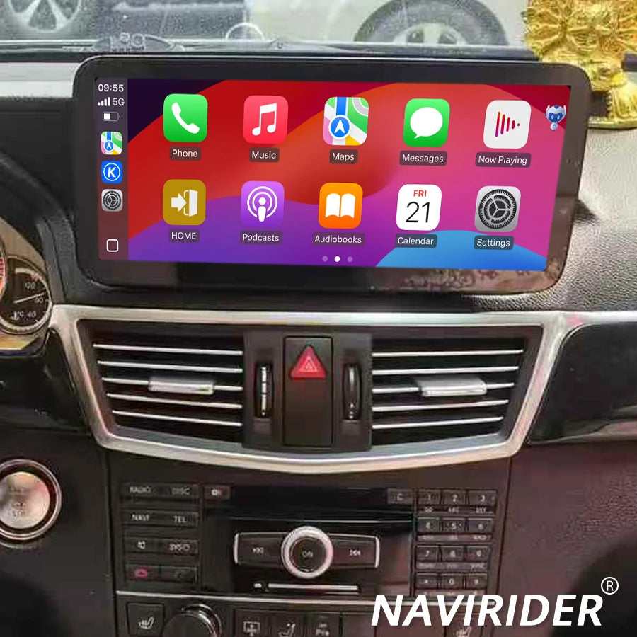 Android15 For Mercedes Benz E Class W212 2009-2015 Wireless Carplay GPS BT Radio Multimedi