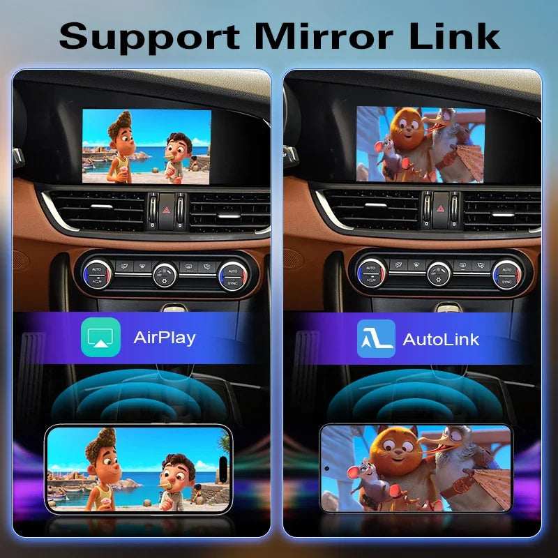 Newest Wireless Carplay for Alfa Romeo Stelvio & Giulia 2014-2019 Models Android Auto Mirr