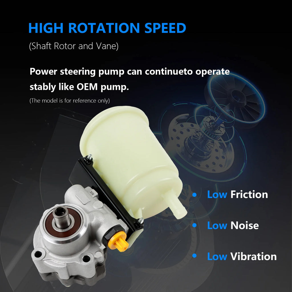 96-1008R Power Steering Pump w/Reservoir For 2003-2007 Dodge Ram 3500 2008-2009 4500 5500