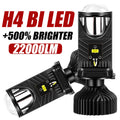 H4 LED Projector Lens Mini H4 LED Lenses Auto Headlight Bulbs CSP Chip High Low Beam Canbu