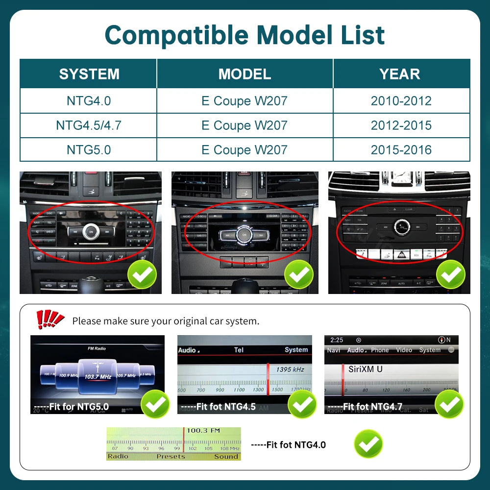 12.3 Ultra-thin Screen Wireless CarPlay Android Auto Multimedia Display for Mercedes-Benz