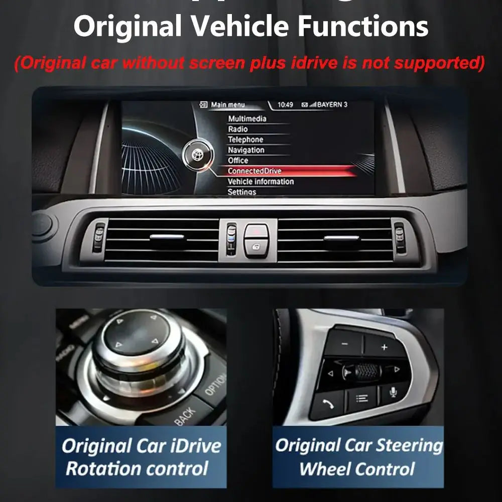 Android 16 Car Multimedia Video Player for BMW5 Series F10 F11 2011 - 2017 CIC NBT System