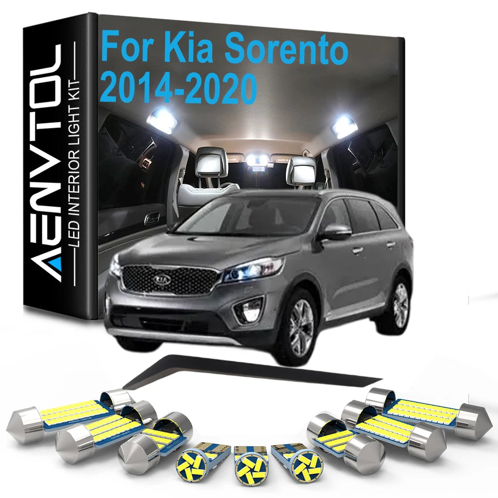 LED Bulb Interior Map Trunk Light Kit For Kia Sorento UM MK3 3 III 2014 2015 2016 2017 201