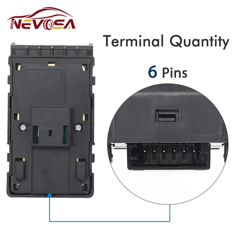 Power Window Control Switch For 2017 2018 2019 2020 2021 2022 Tesla Model 3 Y 1081037-02-G 10820 - Automotive LED Light