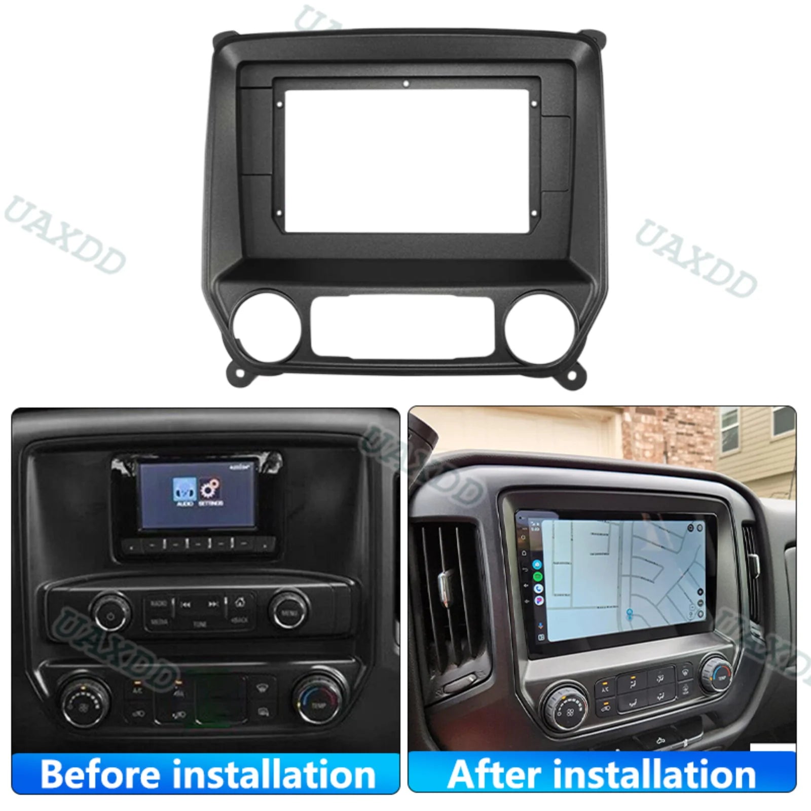 Car Kit Panel For Chevrolet Silverado GMC Sierra 2014-2018 10.1INCH Dashboard accessories