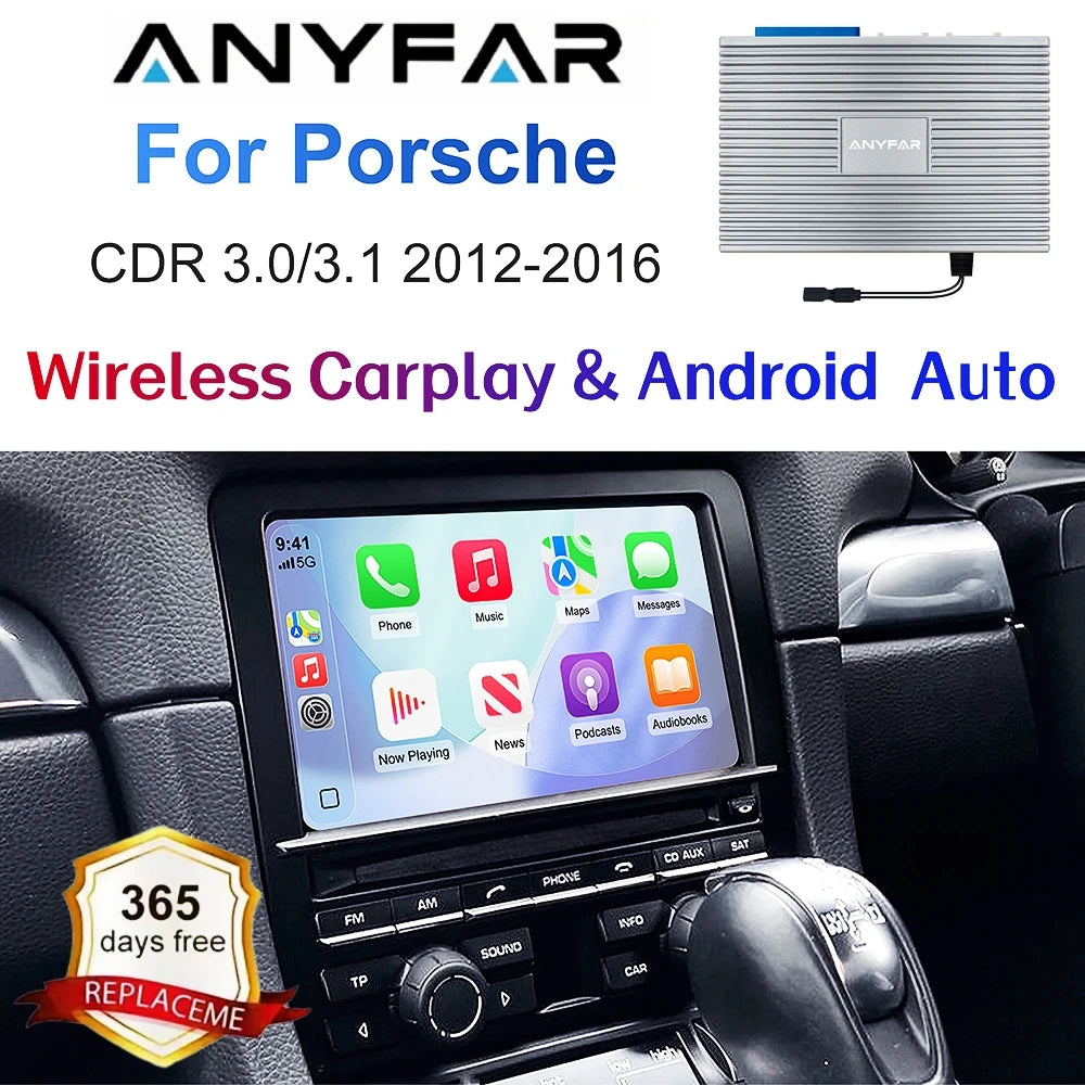 Wireless Carplay Android auto For Porsche CDR 3.0 Panamera Cayenne Cayman Macan Boxster 91 | AUTOKITSHOP