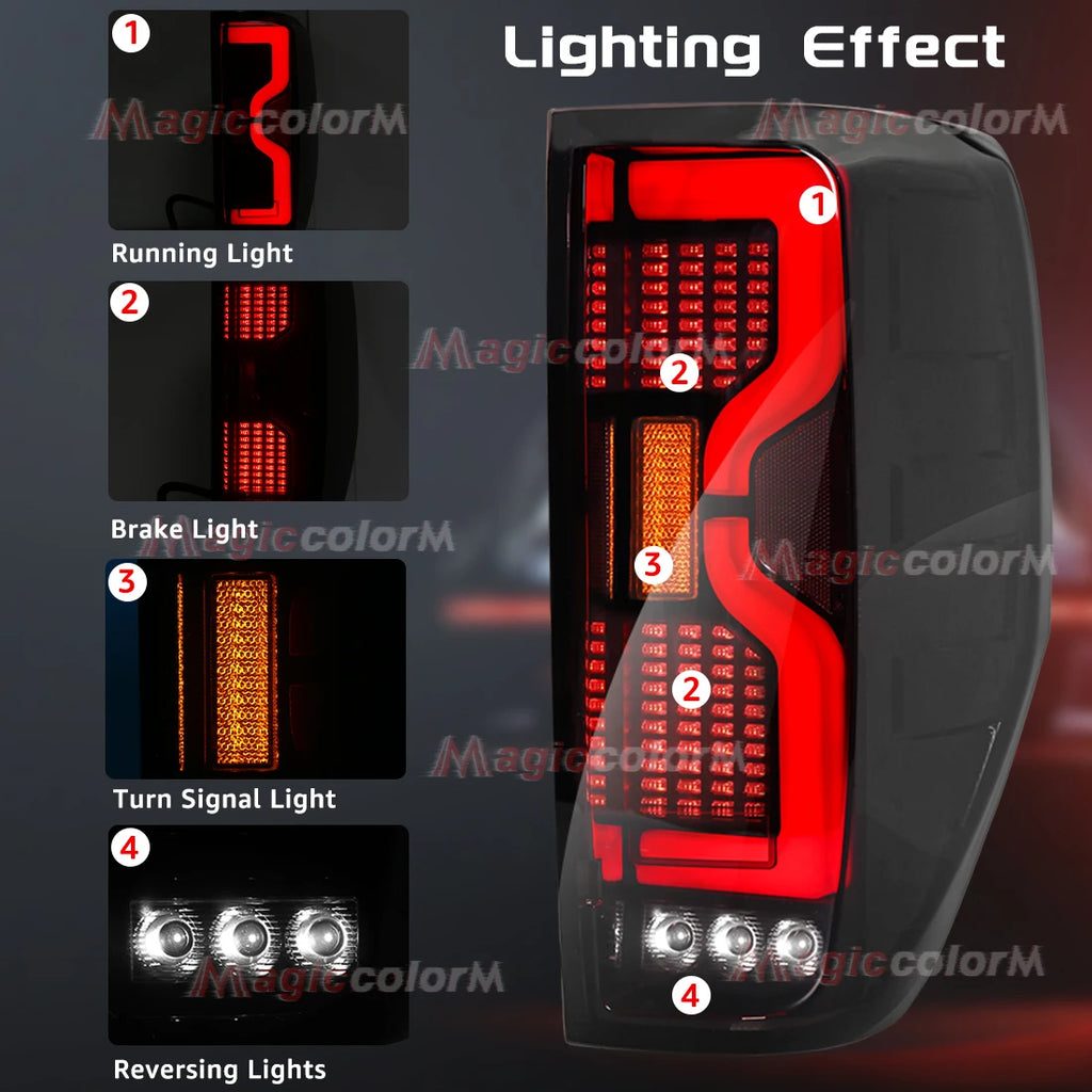 Left/Right Tail Lamps For Ford Ranger Raptor Wildtrak XLT XLS XL 2012 2013 - 2020 2021 Tur | AUTOKITSHOP