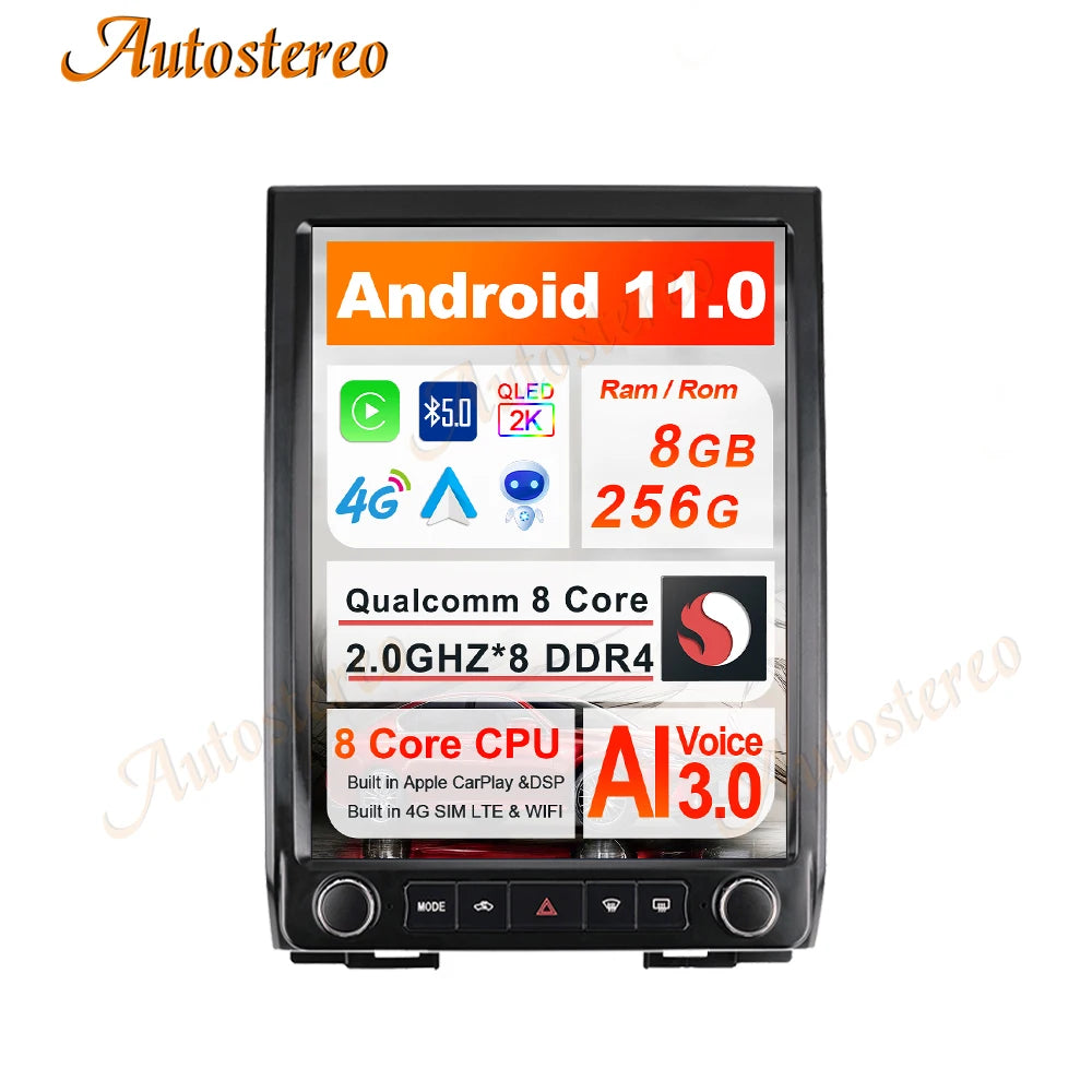 12.1 Carplay Android 11 For Ford Expedition 2015-2017 Tesla Radio Car GPS Navigation Auto