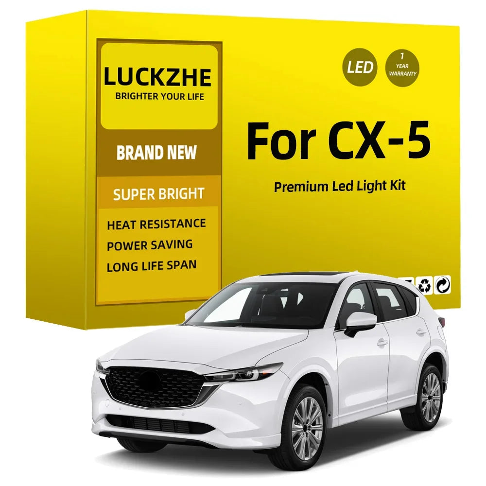 11-Piece LED Interior Light Kit for Mazda CX-5 CX5 2013-2017 - Canbus Dome Map Door Trunk Bulbs | AUTOKITSHOP