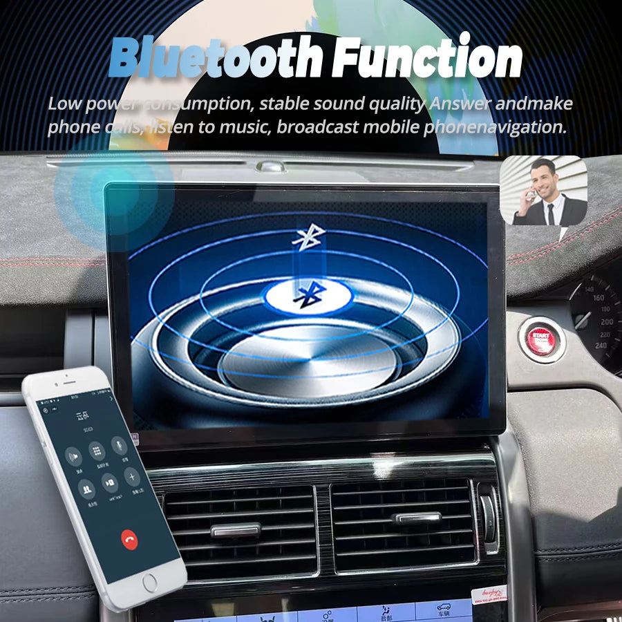 2K Screen Android 13 Car Radio For Land Rover Discovery Sport L550 2015-2019 Carplay Multi