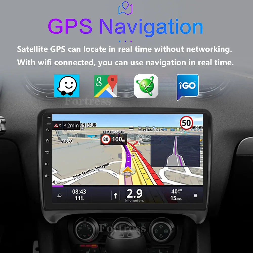 For Audi TT MK2 8J 2006-2014 Android 16 Auto Car Radio Multimedia Stereo GPS Navi Head Uni
