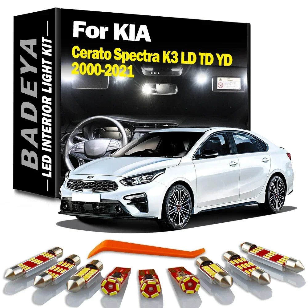 LED Interior Light Kit for KIA Cerato Spectra K3 LD TD YD 2000-2013 - Canbus Dome Map Door Trunk Bulbs | AUTOKITSHOP