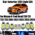 LED Interior Light Kit for Nissan X-Trail Xtrail T30 T31 T32 T33 2001- 2019 - Canbus Dome Map Door Trunk Bulbs | AUTO...