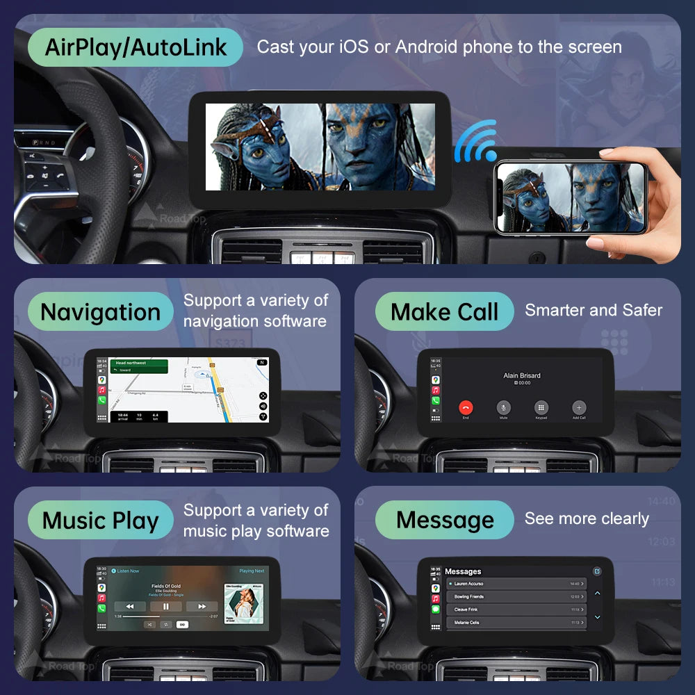 Linux Touch Screen for Mercedes Benz G Class W463 2013-2018 GPS With Wireless Carplay Andr