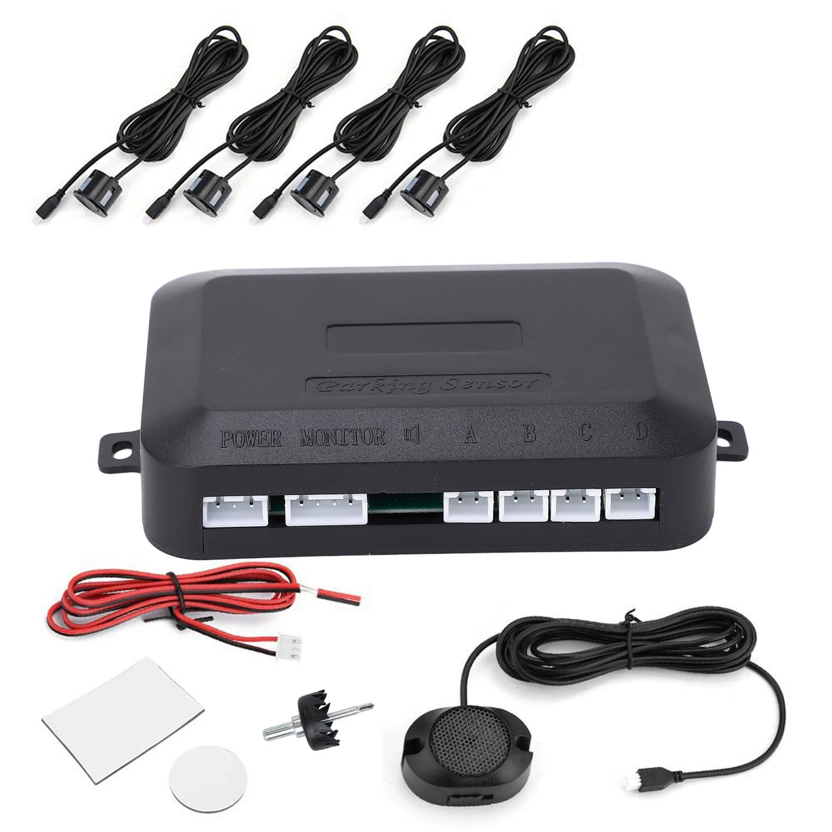 Reversing Radar Car Parking Sensor Reversing Radar Kit Warning Sound Indicator Probe System 12V  - Automotive LED Light