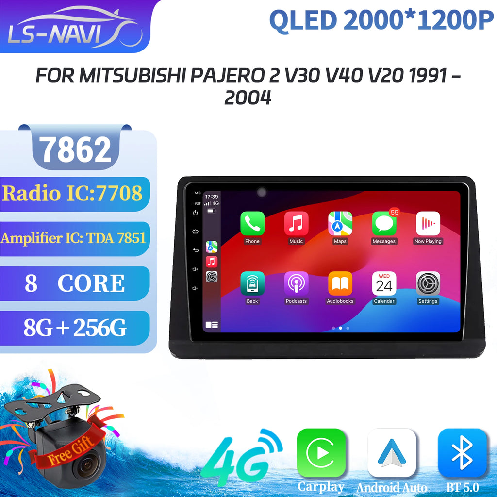 For Mitsubishi Pajero 2 V30 V40 V20 1991-2004 Car Radio Navigation For Car Multimedia Navi