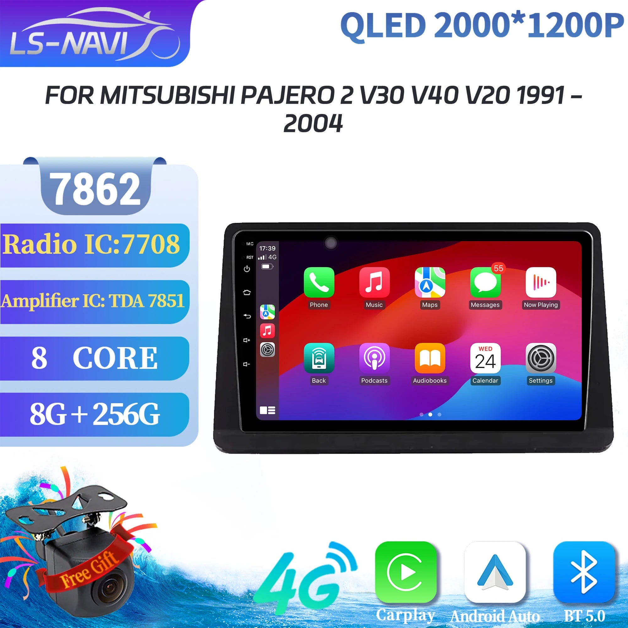 For Mitsubishi Pajero 2 V30 V40 V20 1991-2004 Car Radio Navigation For Car Multimedia Navi