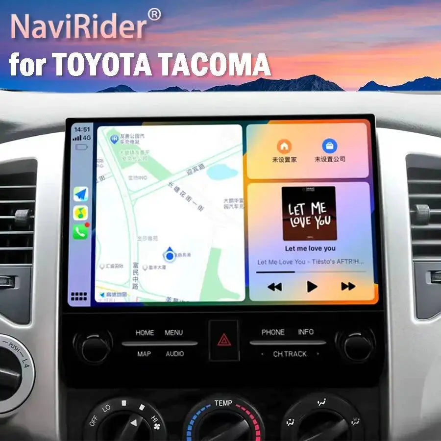 10inch Android Car Screen Multimedia Video Player Head Unit For Toyota tacoma 2005-2015 Ca