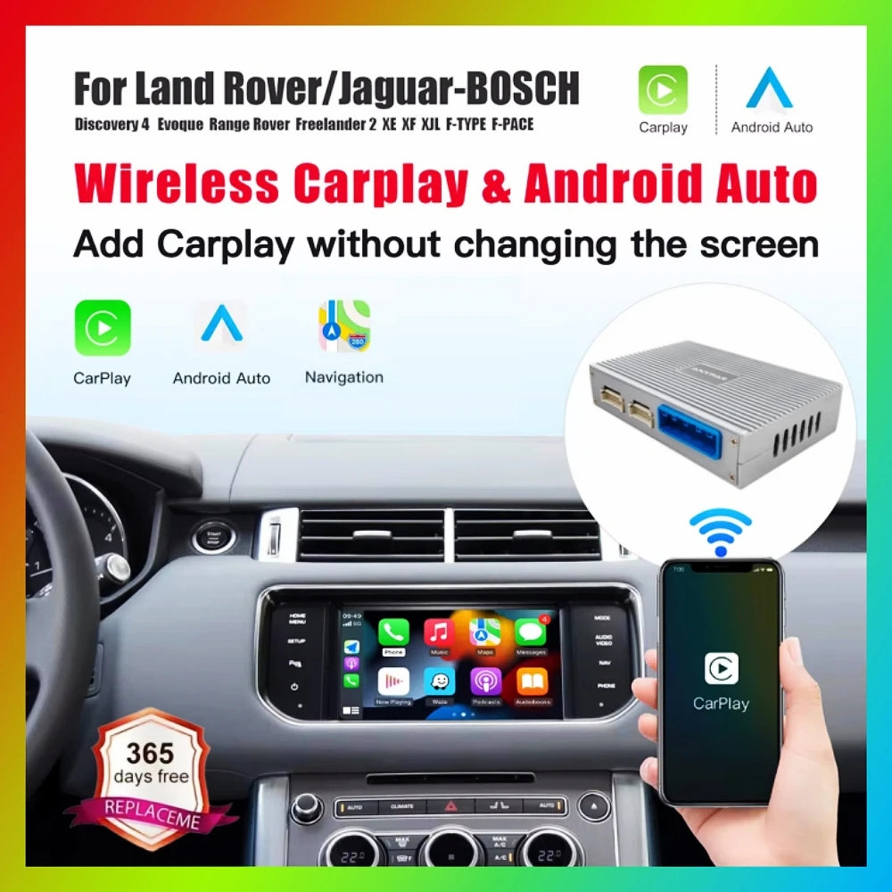Wireless Carplay Android Auto Fits For Land Rover Jaguar Bosch Discovery4 Evoque Freelande | AUTOKITSHOP