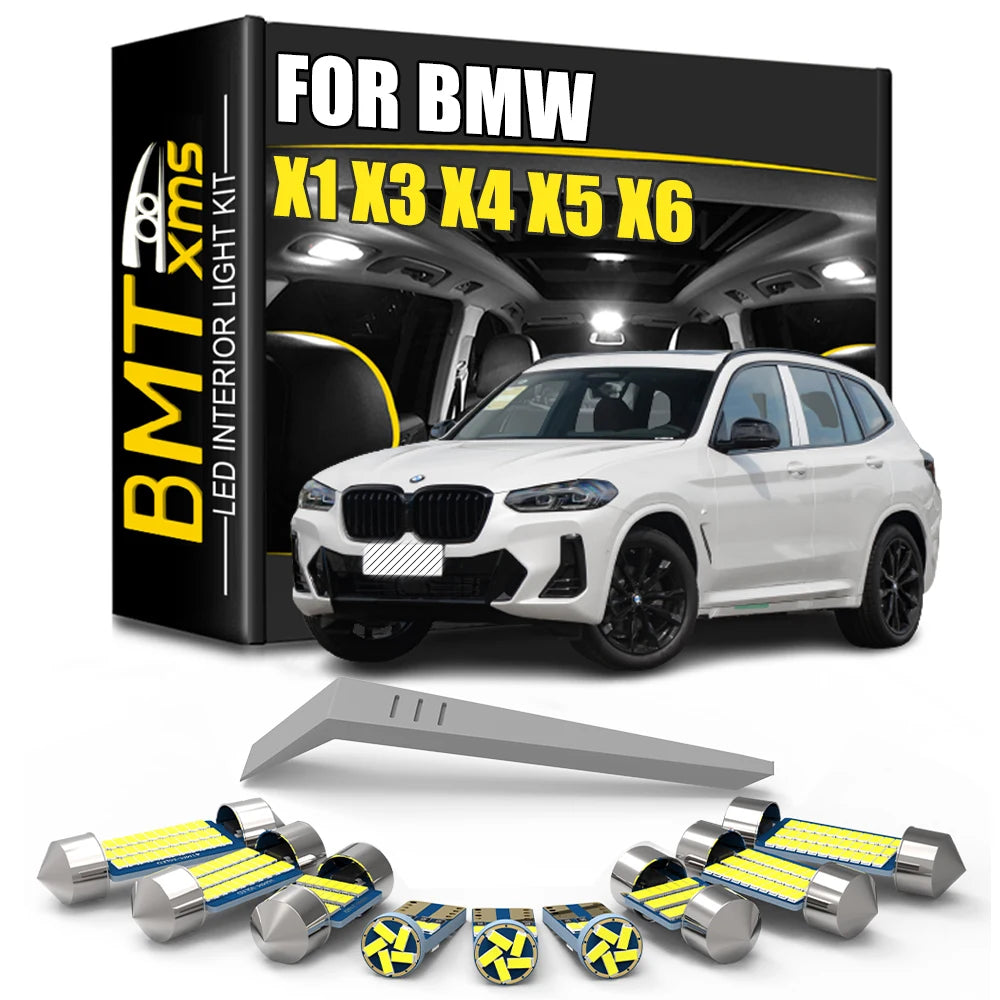 LED Interior Light Kit for BMW X1 E84 F48 X2 F39 X3 E83 F25 F26 X5 E53 E70 F15 F85 X6 E71 E72 Canbus LED Light Interi...