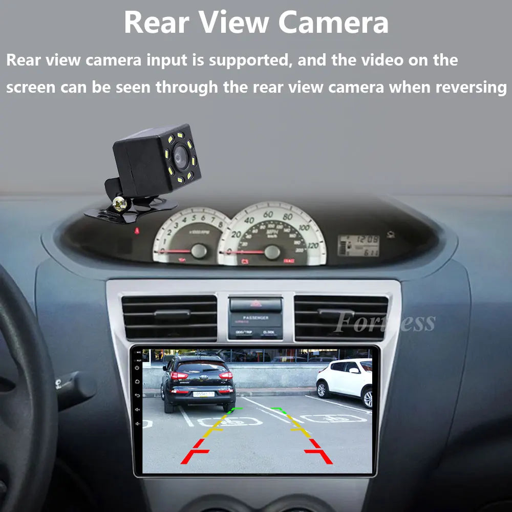 Android 16 Car For Toyota VIOS Yaris 2007-2012 Car Radio Multimedia Video Player Navigatio